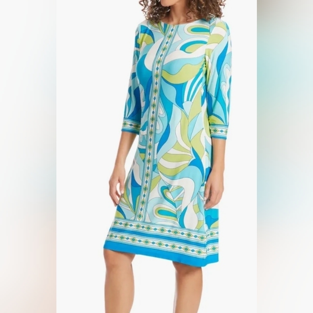 NWT London Times Jersey Dress - Picture 3 of 7